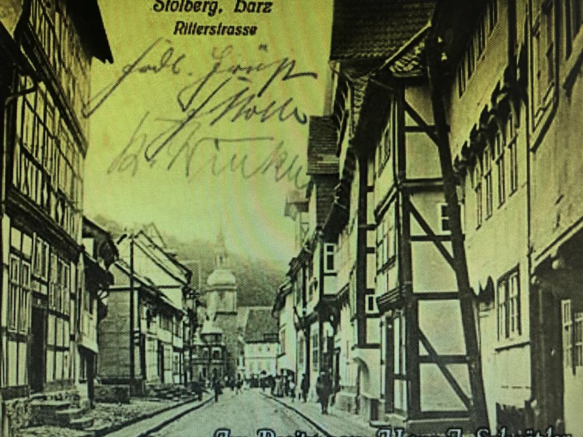 Historische Ansicht der Ritterstraße in Stolberg