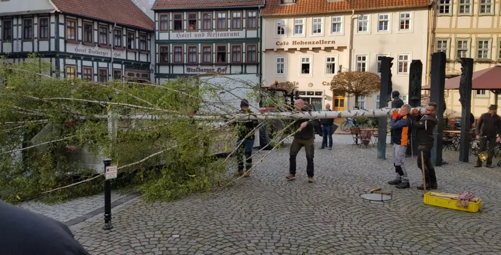 Ein Maibaum für den Stolberger Marktplatz – Aufnahme 6
